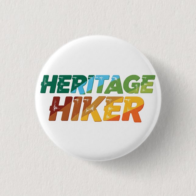 Bóton Redondo 2.54cm Heritage Hiker , t-shirt (Frente)