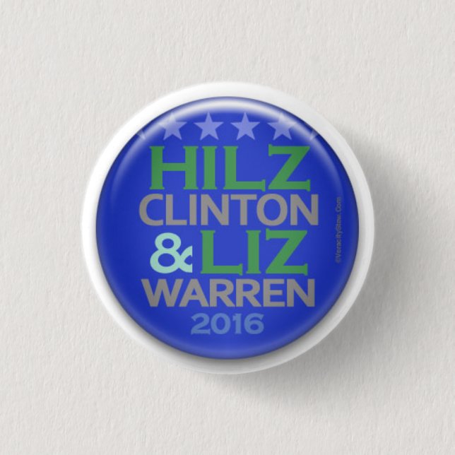Bóton Redondo 2.54cm HILZ & LIZ em 2016 (Frente)