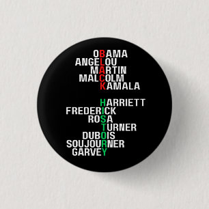 Bóton Redondo 2.54cm História Negra Mês Melanin Rei Rainha Sista Bruh