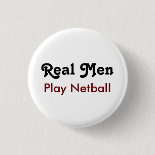 Bóton Redondo 2.54cm Homens Reais Jogam Netball