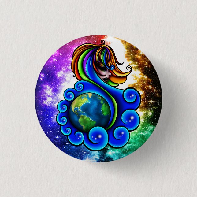 Bóton Redondo 2.54cm Huemanity Button (Frente)