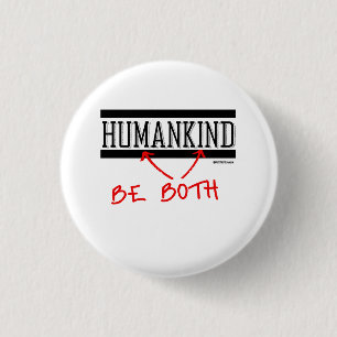Bóton Redondo 2.54cm Humanidade - seja ambos