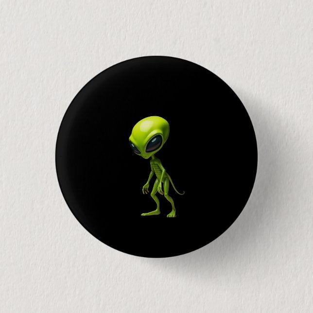 Bóton Redondo 2.54cm Humoide verde (Frente)