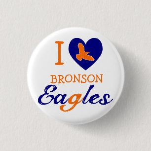 Bóton Redondo 2.54cm I Heart Bronson Eagles