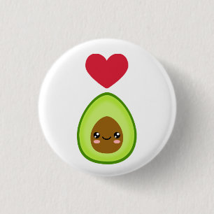 Bóton Redondo 2.54cm I love Avocado