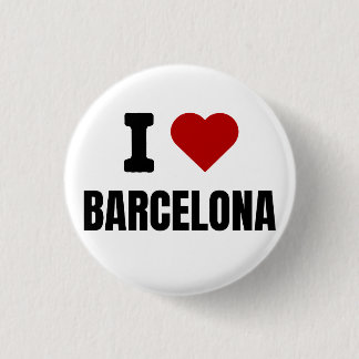 Bóton Redondo 2.54cm I love Barcelona - I heart Barcelona Spain