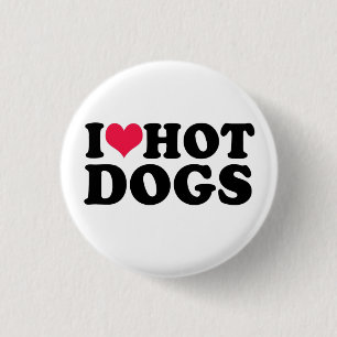 Bóton Redondo 2.54cm I Love Hot Dogs Sweatshirt