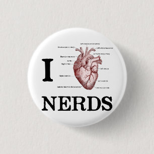 Bóton Redondo 2.54cm I Nerd do coração