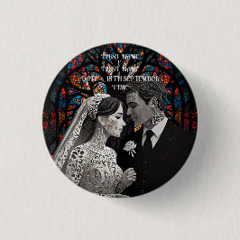 Bóton Redondo 2.54cm Ideias de presente personalizadas do casal de casa