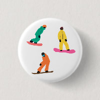 Ilustração de Inverno dos Snowboarders Modernos