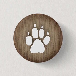 Bóton Redondo 2.54cm Impressão de Paw