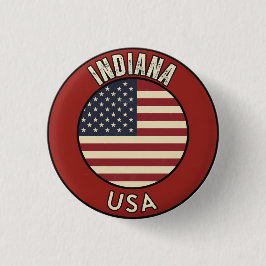Bóton Redondo 2.54cm Indiana Estados Unidos da América 