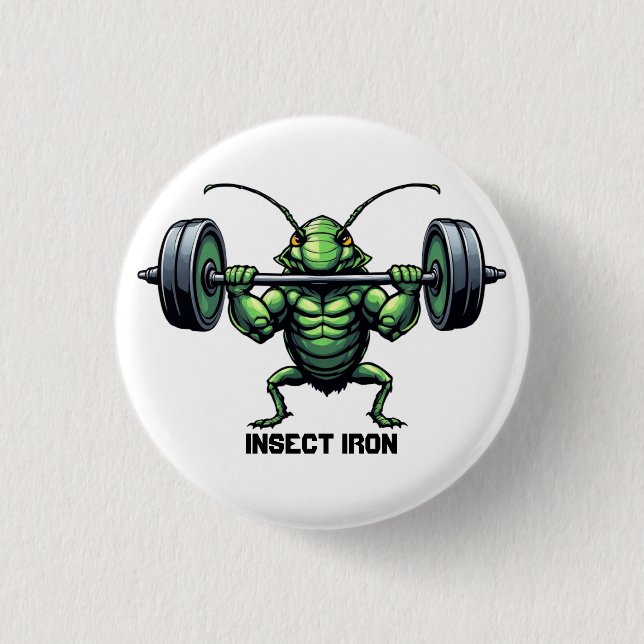 Bóton Redondo 2.54cm Insetar Ferro (Frente)