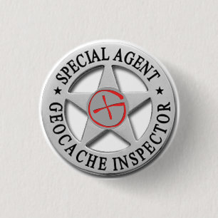 Bóton Redondo 2.54cm Inspector Agent* *Special w/logo de Geocache
