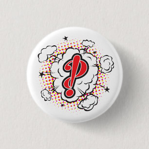 Bóton Redondo 2.54cm Interrobang