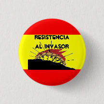 Invasor do al de Resistencia da bandeira da