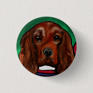 Bóton Redondo 2.54cm Irish Red Setter