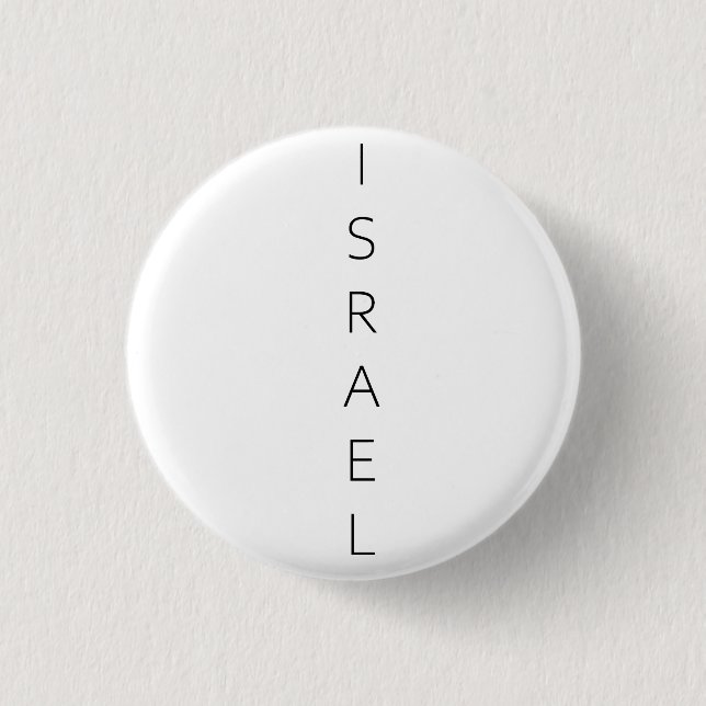 Bóton Redondo 2.54cm Israel. Eu amo Israel (Frente)
