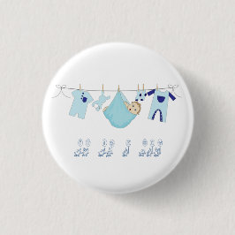 Bóton Redondo 2.54cm It is a Boy  Baby shower
