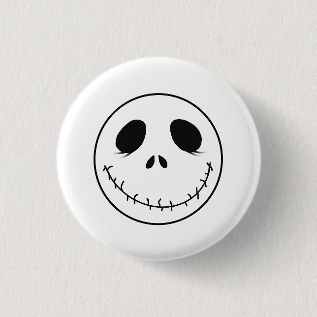 Bóton Redondo 2.54cm Jack Skellington! (Frente)