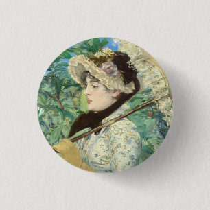 Bóton Redondo 2.54cm Jeanne (Primavera) Edouard Manet
