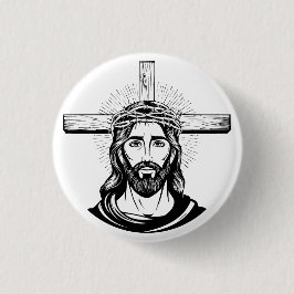 Bóton Redondo 2.54cm Jesus Cristo
