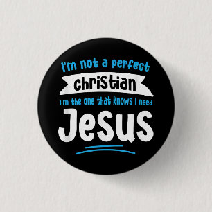 Bóton Redondo 2.54cm Jesus Homens Mulheres Crianças Diversão Cristão Bí