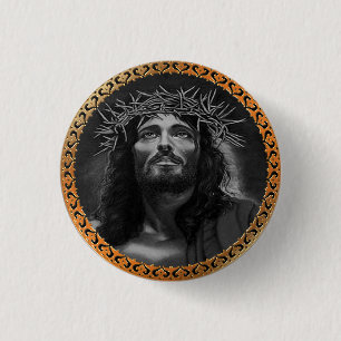 Bóton Redondo 2.54cm Jesus que olha nos céus