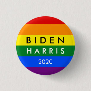 Bóton Redondo 2.54cm Joe Biden Kamala Harris 2020