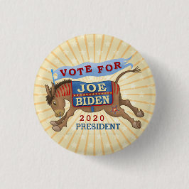 Bóton Redondo 2.54cm Joe Biden para o asno 2020 do presidente Democrata