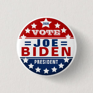 Bóton Redondo 2.54cm Joe Biden para o presidente