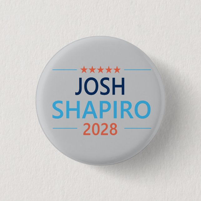 Bóton Redondo 2.54cm Josh Shapiro 2028 (Frente)