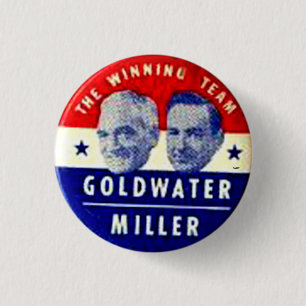 Bóton Redondo 2.54cm Jugate de Goldwater-Miller - botão