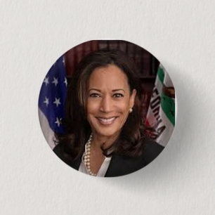 Bóton Redondo 2.54cm Kamala Harris 2024 Botão Presidencial