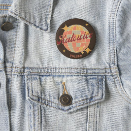 Bóton Redondo 2.54cm Katowice City Polônia Retro Vintage