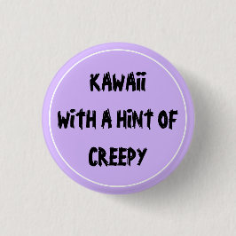 Bóton Redondo 2.54cm Kawaii Com Uma Dica De Cansaço