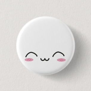 Bóton Redondo 2.54cm Kawaii enfrenta