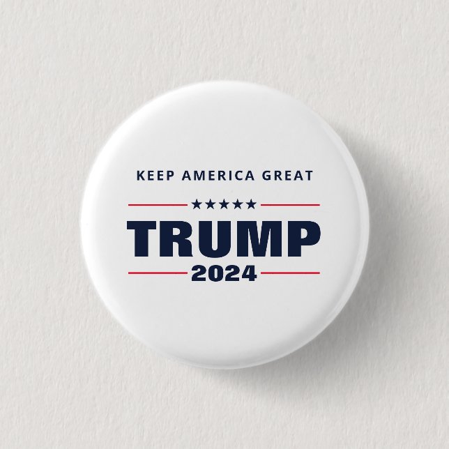Bóton Redondo 2.54cm Keep America Excelente Trump 2024 (Frente)