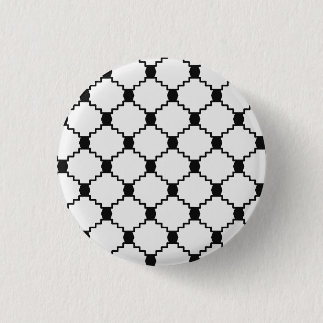 Bóton Redondo 2.54cm keffiyeh BUTTON (Frente)