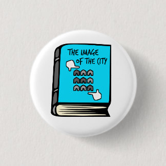 Bóton Redondo 2.54cm Kevin Lynch a imagem do botão do livro da cidade