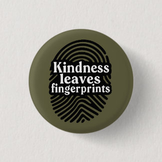 Bóton Redondo 2.54cm Kindness Leaves Fingerprints