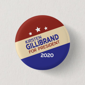 Bóton Redondo 2.54cm Kirsten Gillibrand para o presidente 2020