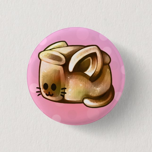 Bóton Redondo 2.54cm KittyLoaf (Frente)