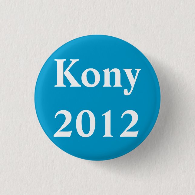 Bóton Redondo 2.54cm Kony 2012 (Frente)