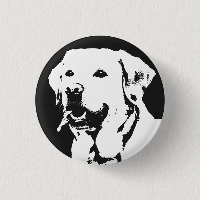 Bóton Redondo 2.54cm Labrador Retriever (Frente)