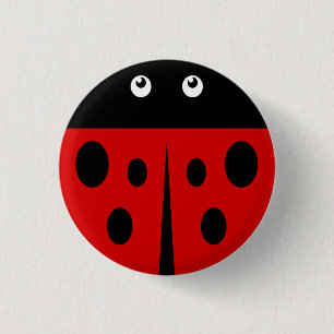 Bóton Redondo 2.54cm Ladybird