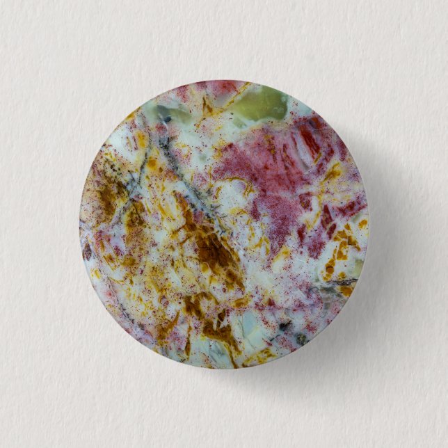 Bóton Redondo 2.54cm Laje de Opalite Verde Australiana (Frente)