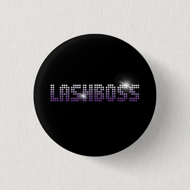Bóton Redondo 2.54cm Lashboss - rímel 3D (Frente)