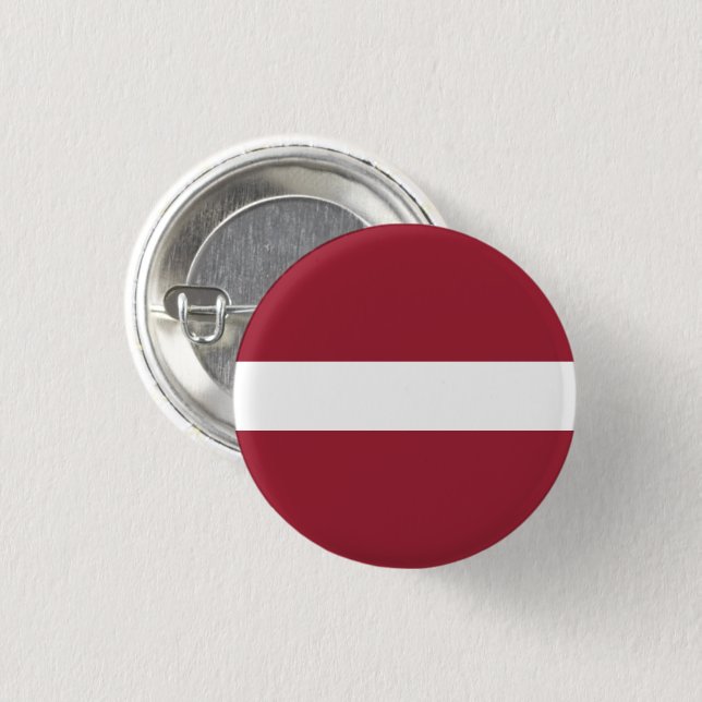 Bóton Redondo 2.54cm Latvia Flag Pin Button (Frente & Verso)