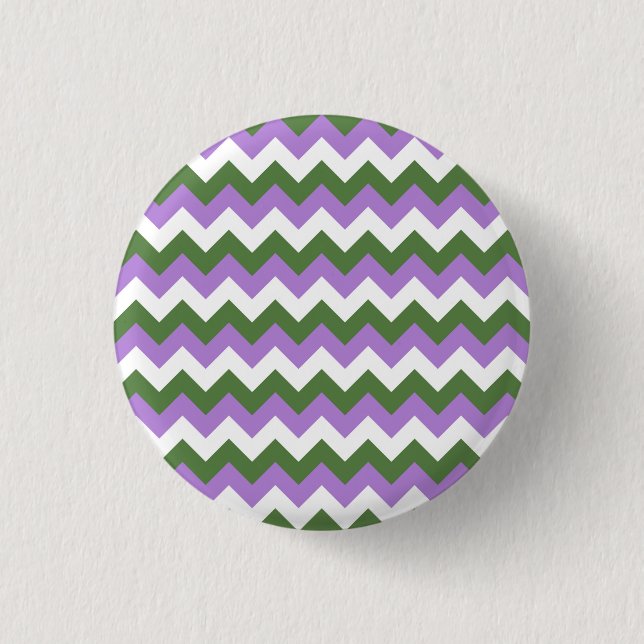 Bóton Redondo 2.54cm Lavanda, Garrafa Verde e Branca (Frente)